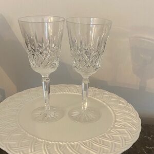 Waterford Crystal Wine Goblet Pair